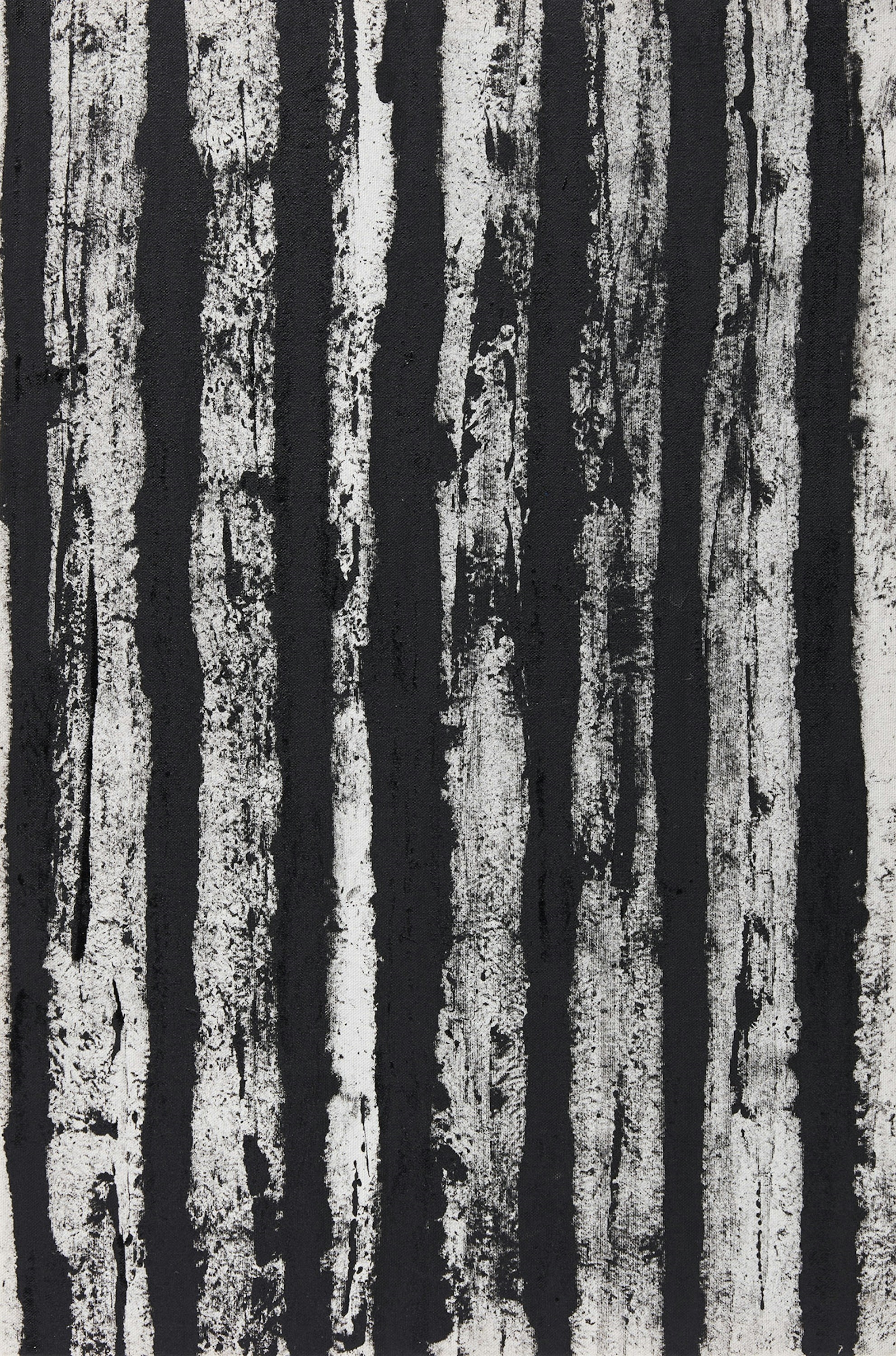 Artwork by Gerald Ferguson, Fences and Posts for Dennis, Made of oil on canvas