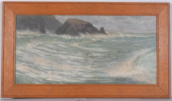 seascape by H. Griffin, dated 1895