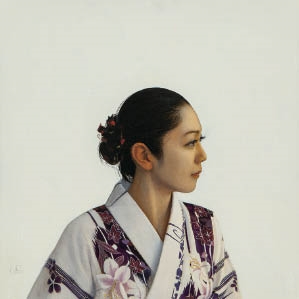 Artwork by Kazuya Ushioda, Wind, Made of tempera on linen laid down to panel