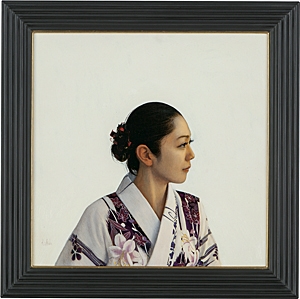 Artwork by Kazuya Ushioda, Wind, Made of tempera on linen laid down to panel