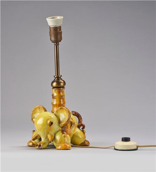 Walter Bosse, a table lamp in the form of an elephant, Kufstein, c. 1924-36 by Walter Bosse, 2022