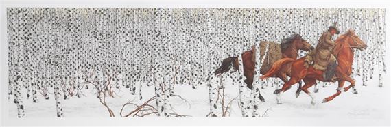 SACRED GROUND by Bev Doolittle, 1989
