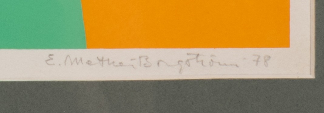 Artwork by Ernst Mether-Borgström, Abstract, Made of lithograph