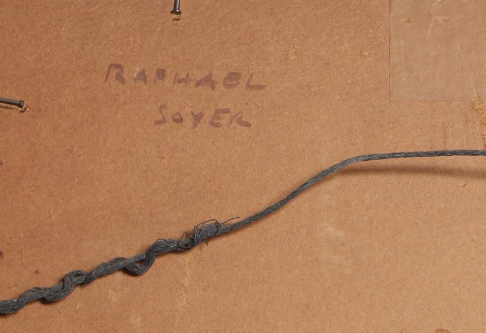 Artwork by Raphael Soyer, CITY STREET, Made of OIL ON BOARD