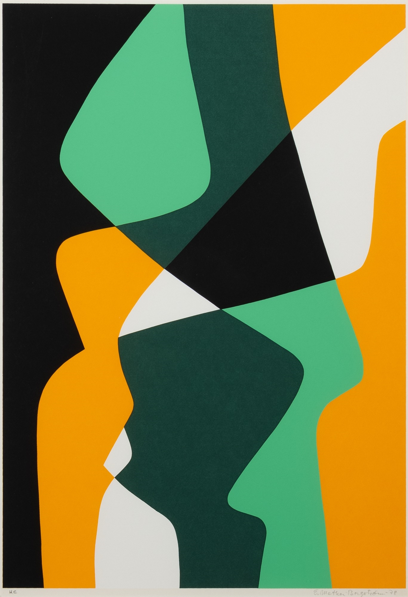 Artwork by Ernst Mether-Borgström, Composition, Made of serigraph