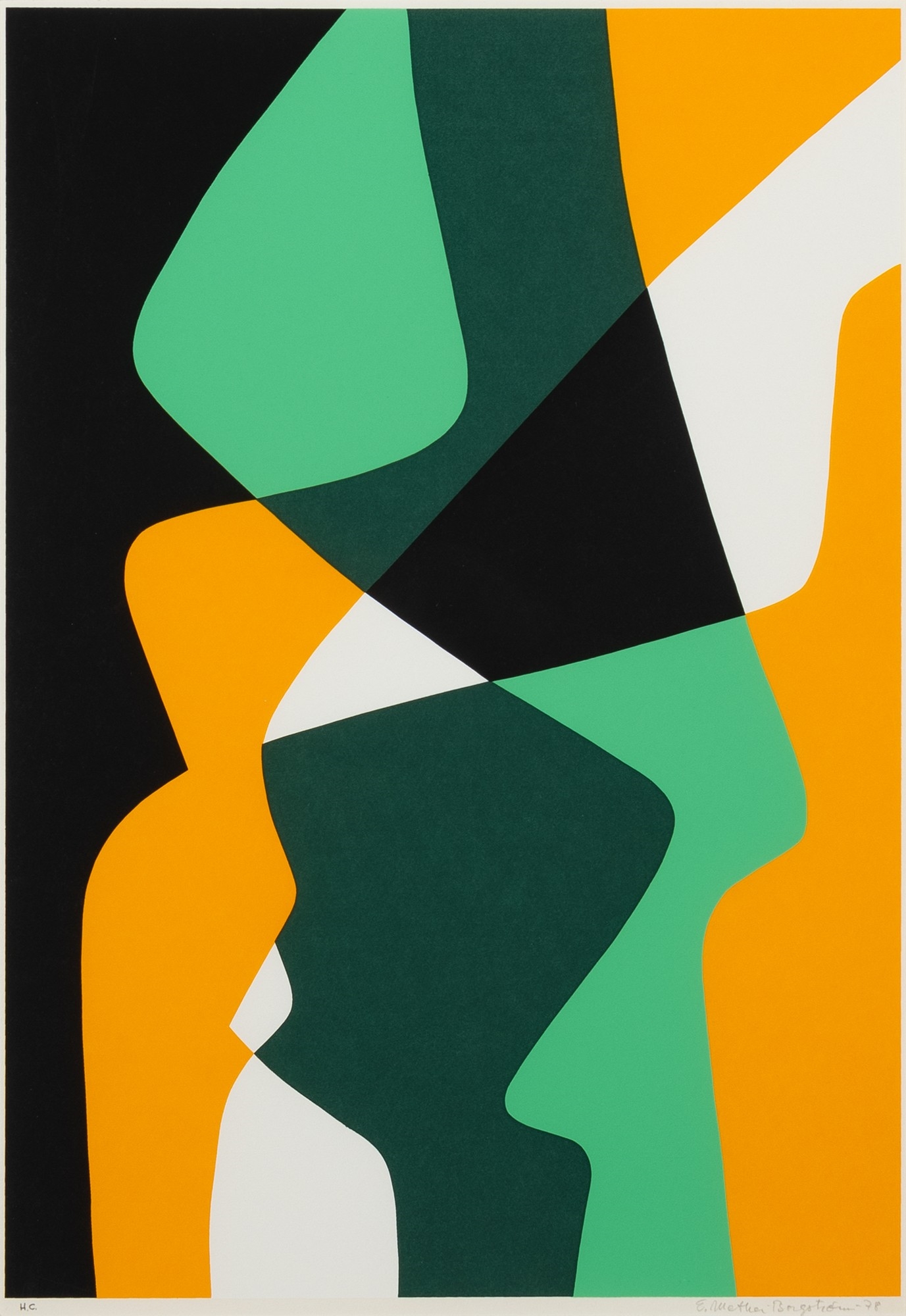 Artwork by Ernst Mether-Borgström, Composition, Made of serigraph