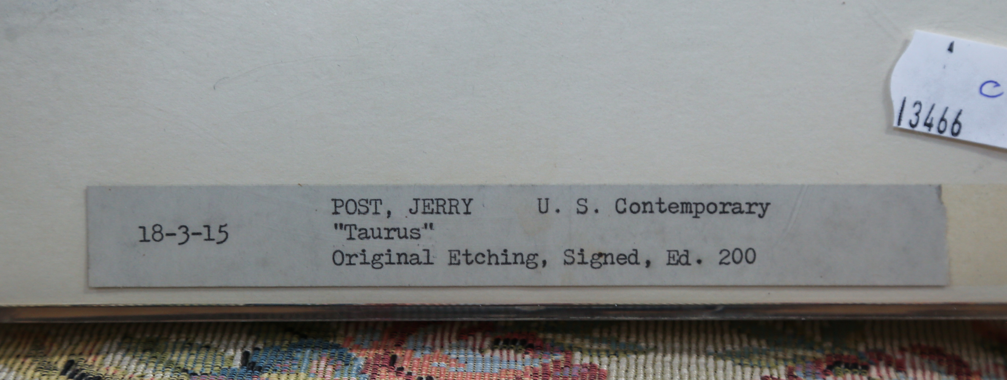 Jerry Post | Taurus (1977) | MutualArt