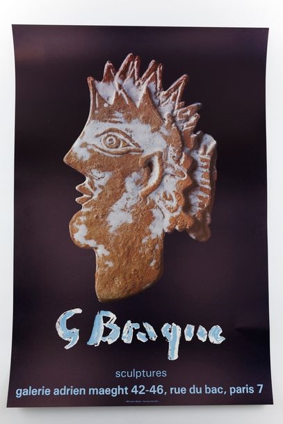 Georges Braque | Sculptures Four-color poster published for an ...