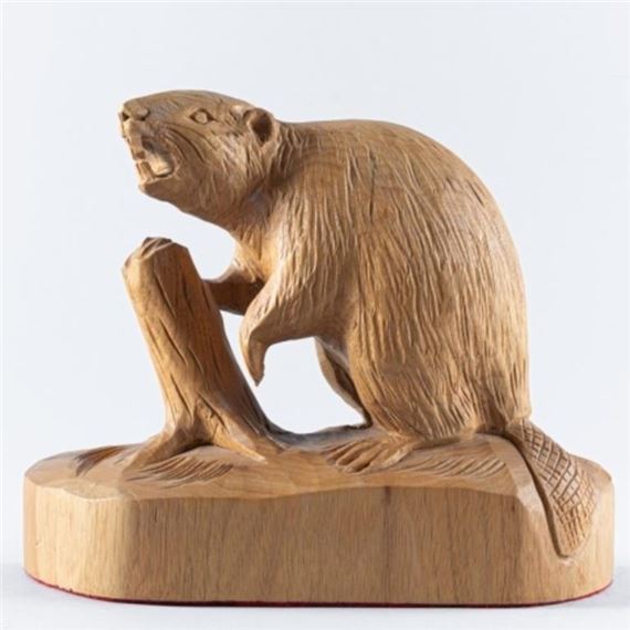 CARVED BEAVER BY CLÉMENT DUBÉ - Clement Dubé