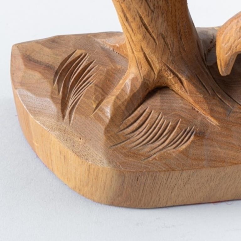 Artwork by Clement Dubé, CARVED BEAVER BY CLÉMENT DUBÉ, Made of pine