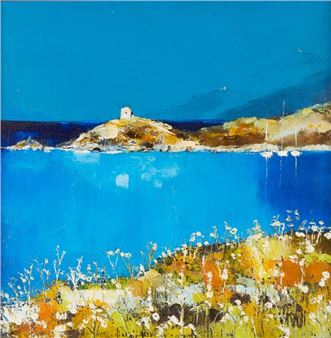 ANNE-MARIE GROSSI Omigna. Oil on canvas. Signed lower right and dated 2002 on reverse. Size (view) : 29.5 x 29.5 cm - Anne-Marie Grossi