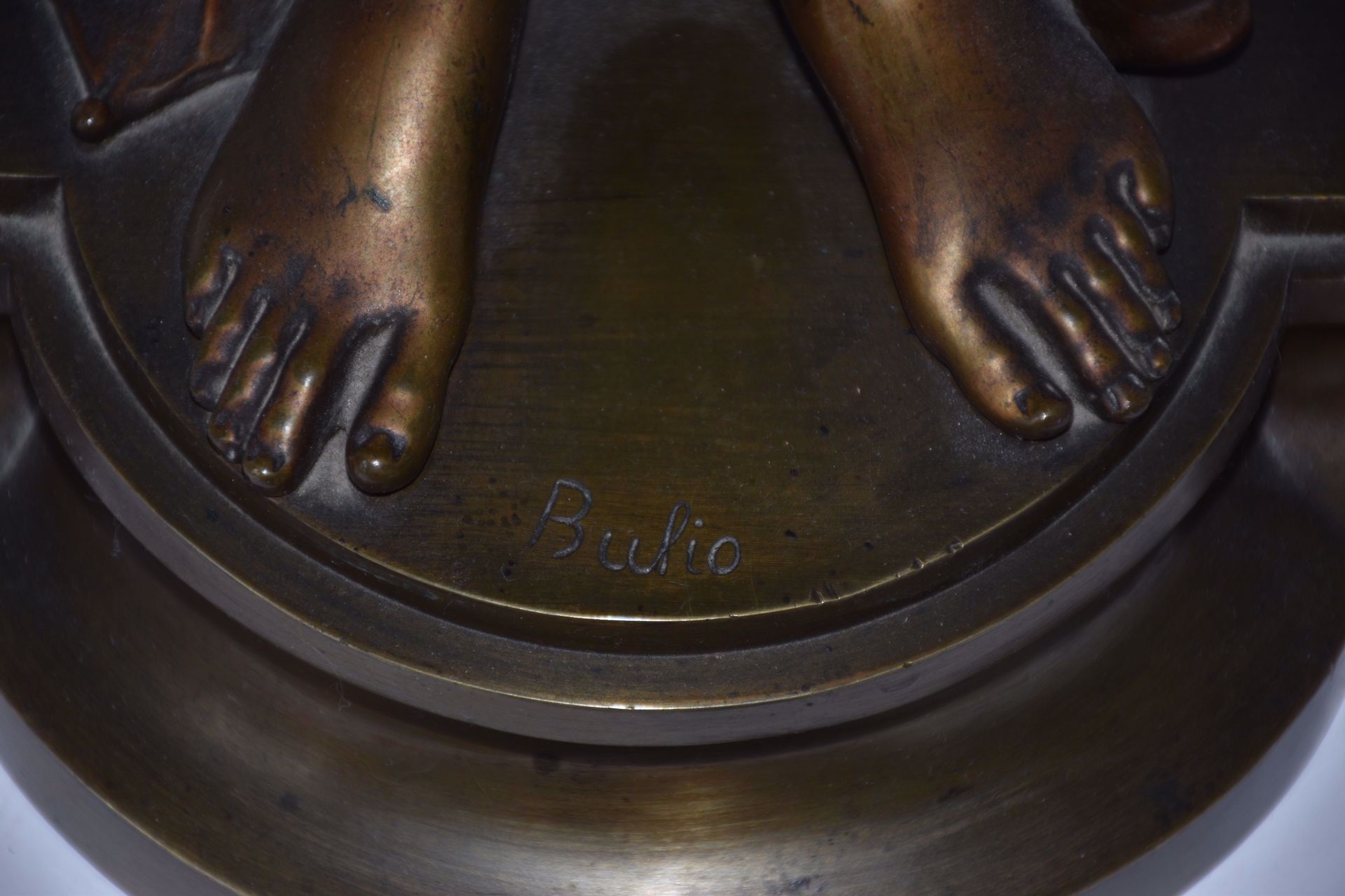 Jean Bulio | BULIO, 'Psyche et amour': statue in patinated bronze ...