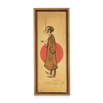 Group of four caricatures - Giuseppe Onufrio