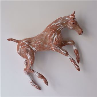 Horse: terracotta sculpture - Ronny   Paesbrugghe