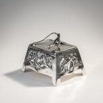 Artwork by Carl Stock, Sugar box, Made of Silver