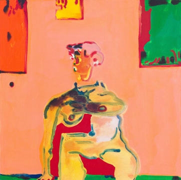 Robert Hodgins | Three Nudes and a Naked Man (2007) | MutualArt