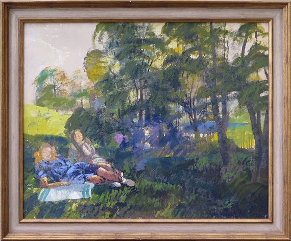 Meitenes ēnā, ap 1957/1959 by Jānis Pauļuks