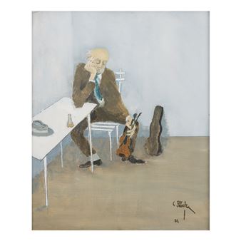 The Old Man with a Violin (Bătrânul cu vioară)* - Constantin Piliuță