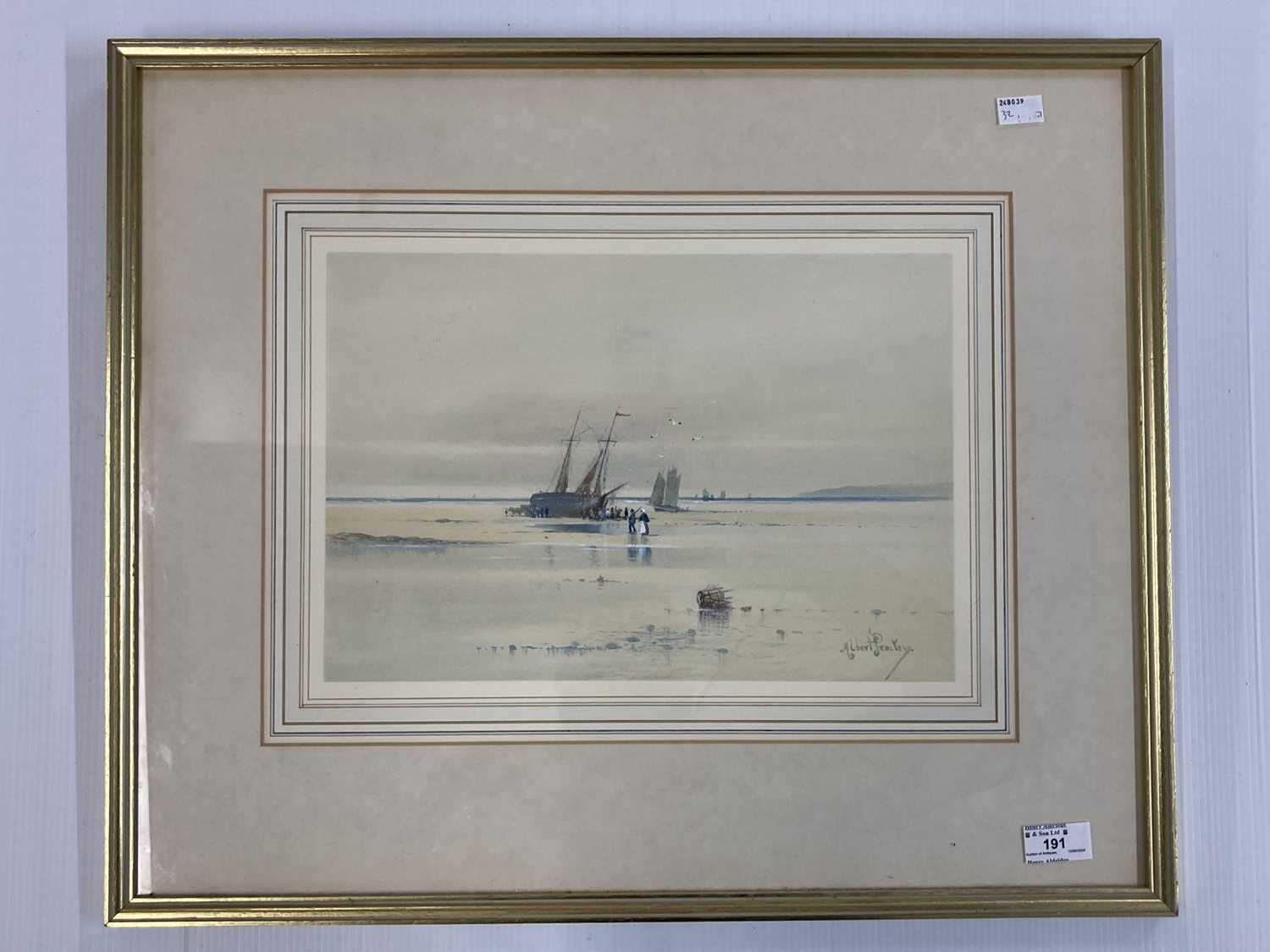 Artwork by Albert Proctor, Beached Vessel, Made of Watercolour