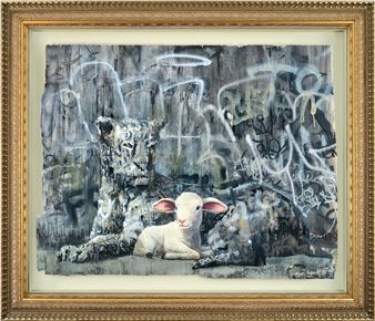 The Leopard and Lamb - Banksy