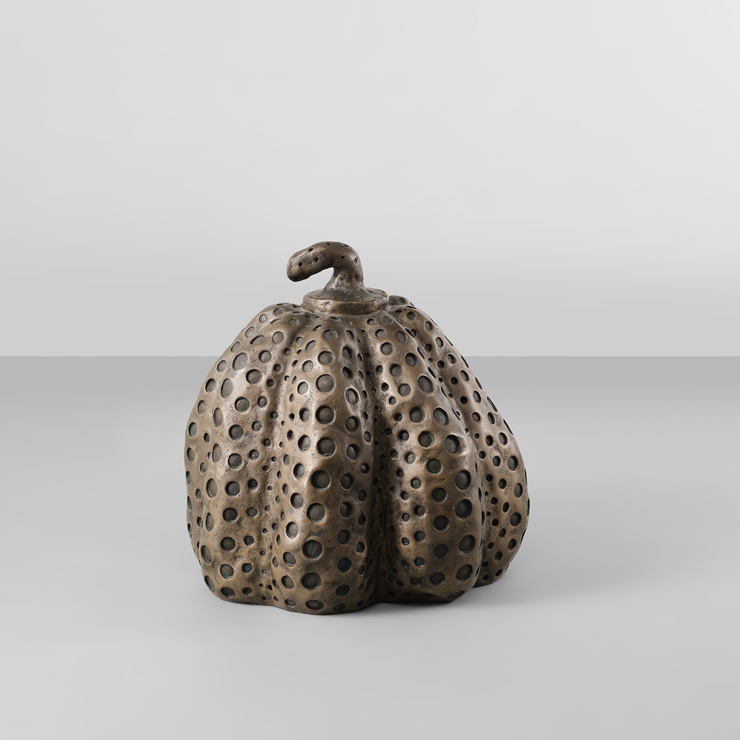 Artwork by Yayoi Kusama, Pumpkin, Made of bronze