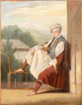 Portrait d'homme en costume grec - Louis Dupré