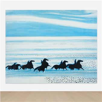 Andre Brasilier、DEUX CHEVAUX、海外版超希少レゾネ Andre Brasilier | Les chevaux de Neptune (1977) | MutualArt
