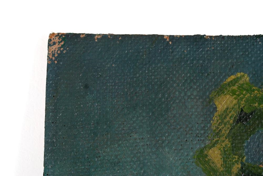 Artwork by W. Paul Holland, Countryside landscape with bridge and large central tree, Made of Oil on board