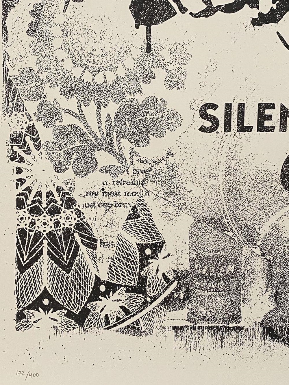 Artwork by Shepard Fairey, Freedom of Choice (Damaged Stencil), Made of Offset print on cream paper