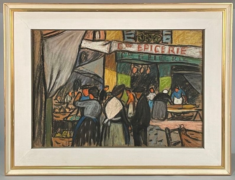 Louis Mathieu Verdilhan | Market scene | MutualArt