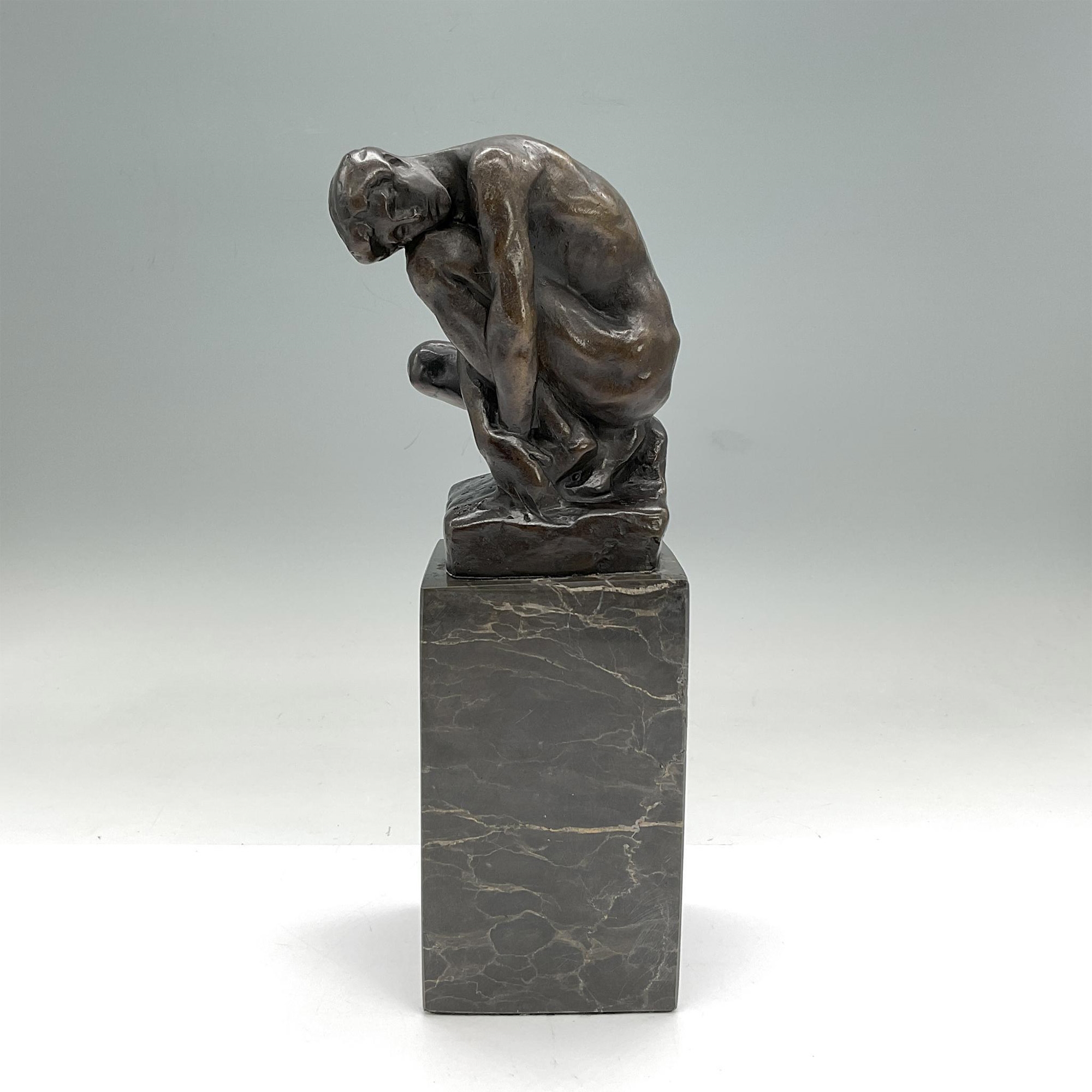 Auguste Rodin | After Rodin Bronze Statuette, Contemplative Man | MutualArt