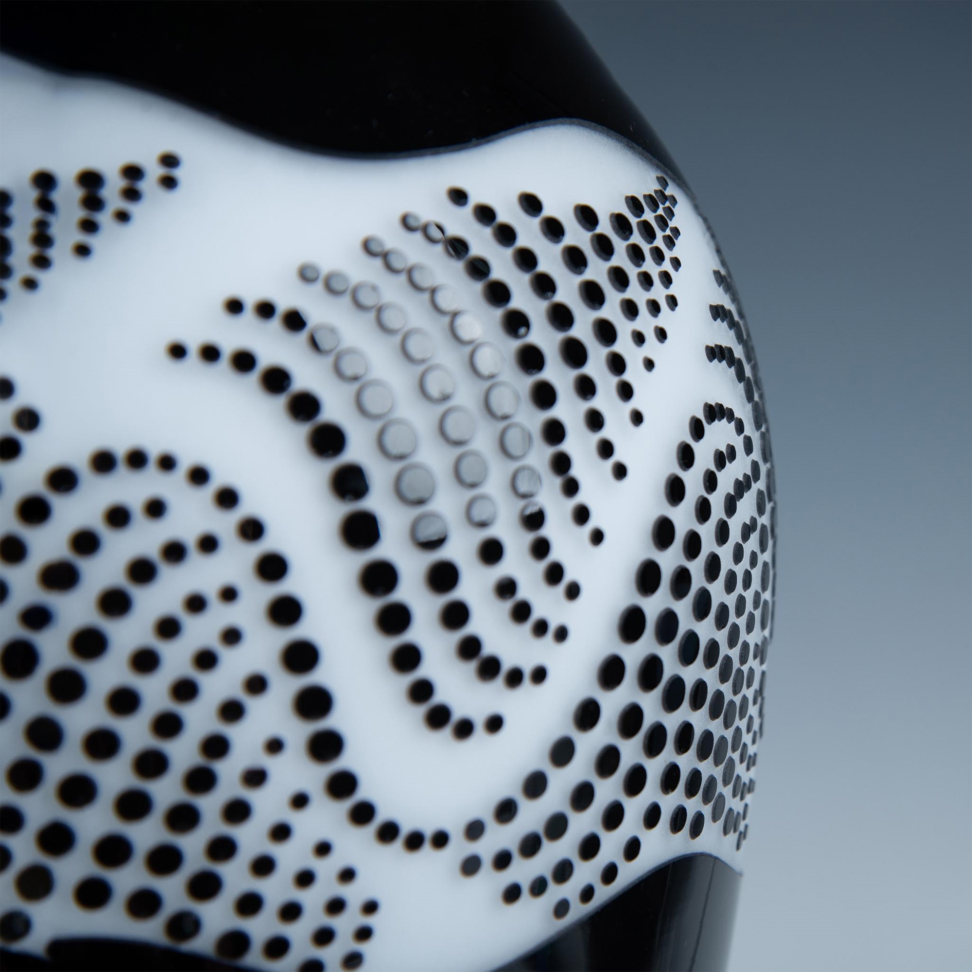 Ward Sasaki Crystal Handcrafted Vase, Lynx Black & White MutualArt