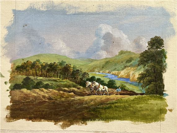 J Reed | Ploughing - unframed | MutualArt