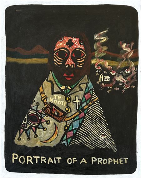 Portrait of a Prophet - unframed / mounted on board