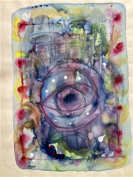 Abstract Eye - unframed by Alan Taylor, dated 1972