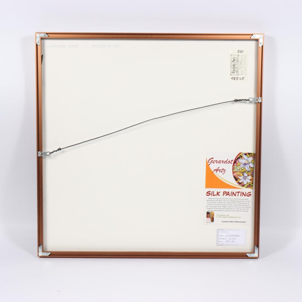 Artwork by Dawn Gerardot, Lizianthus, Made of silk painting