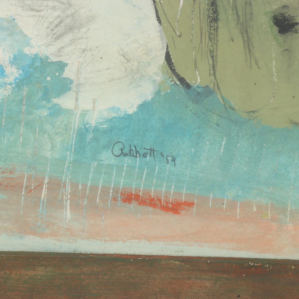 Artwork by Emily Abbott Nordfeldt, frogs, 1959, Made of watercolor on paper