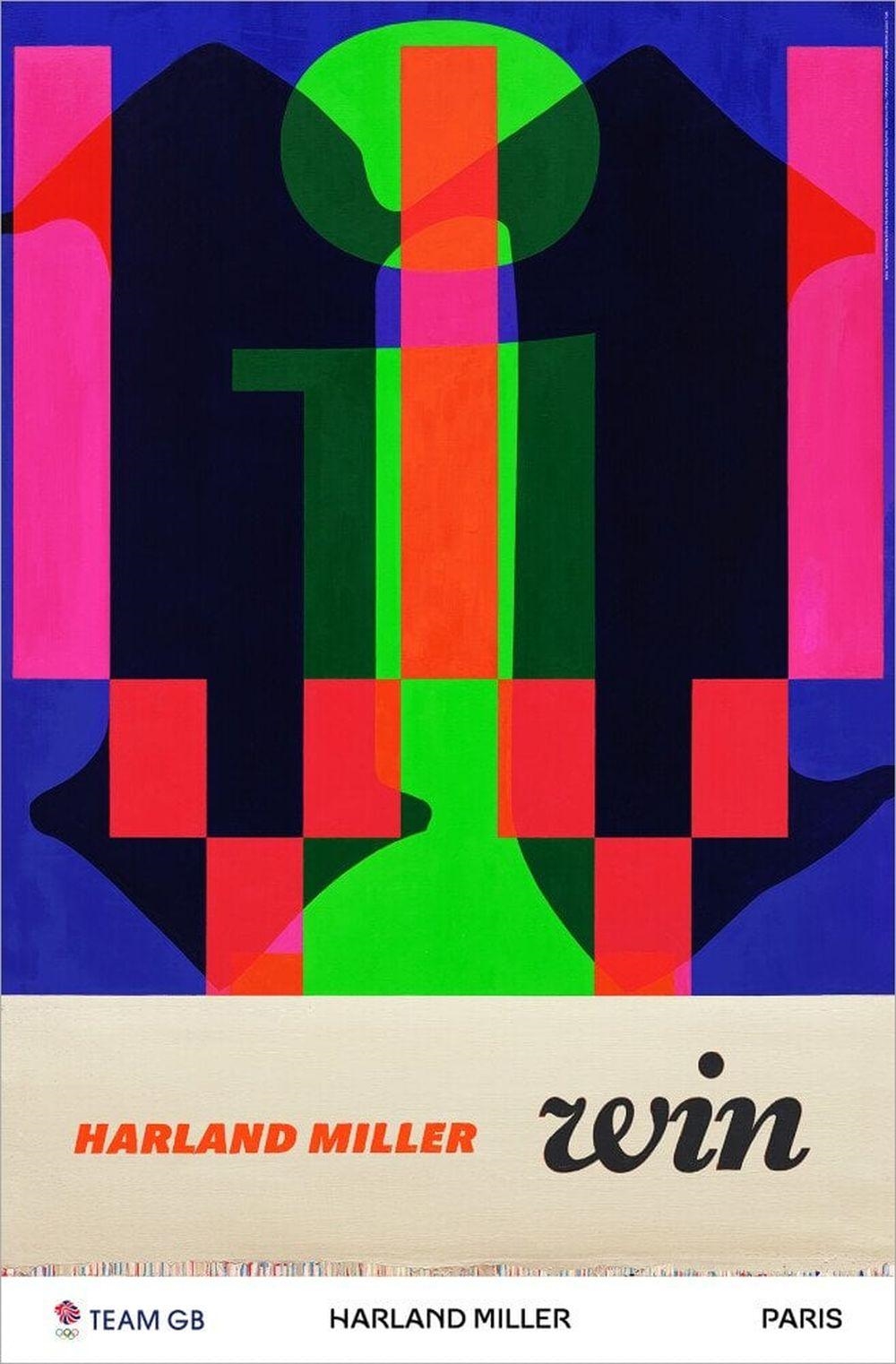 Harland Miller Lobster Games Team GB, Poster on premium paper 150 g