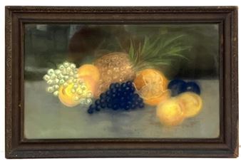 1919 Rowe Oil Pastel Still Life Painting Signed - Bessie Rowe