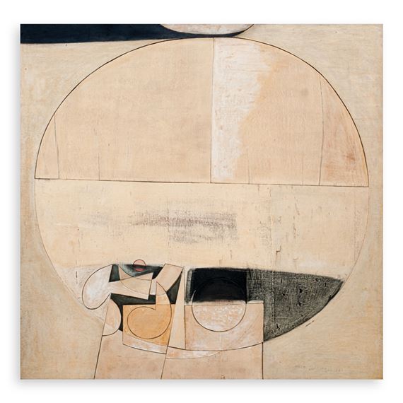 Landscape by Lao Lian Ben, dated 1974