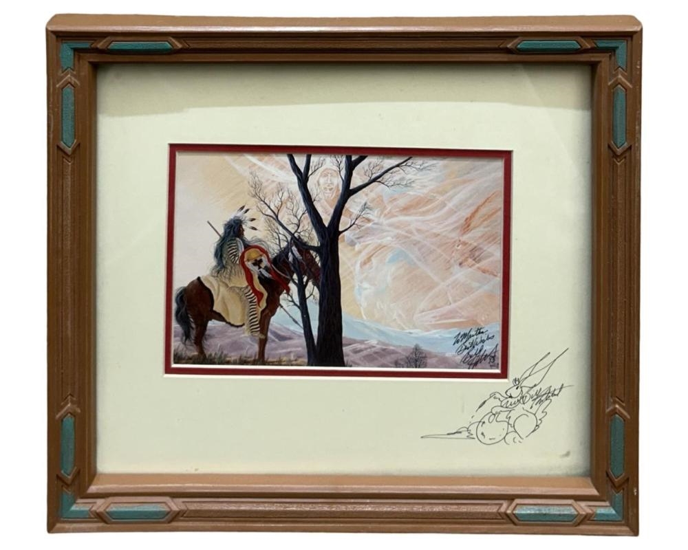 Bill Rabbit | Signed Bill Rabbit Native American Print | MutualArt