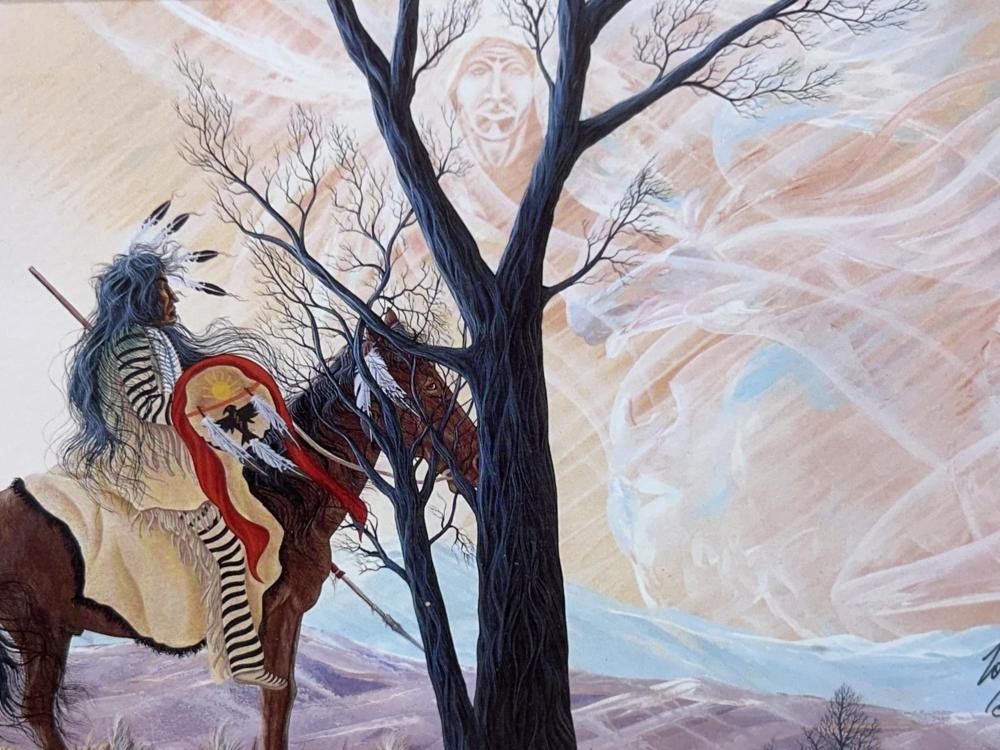 Bill Rabbit | Signed Bill Rabbit Native American Print | MutualArt