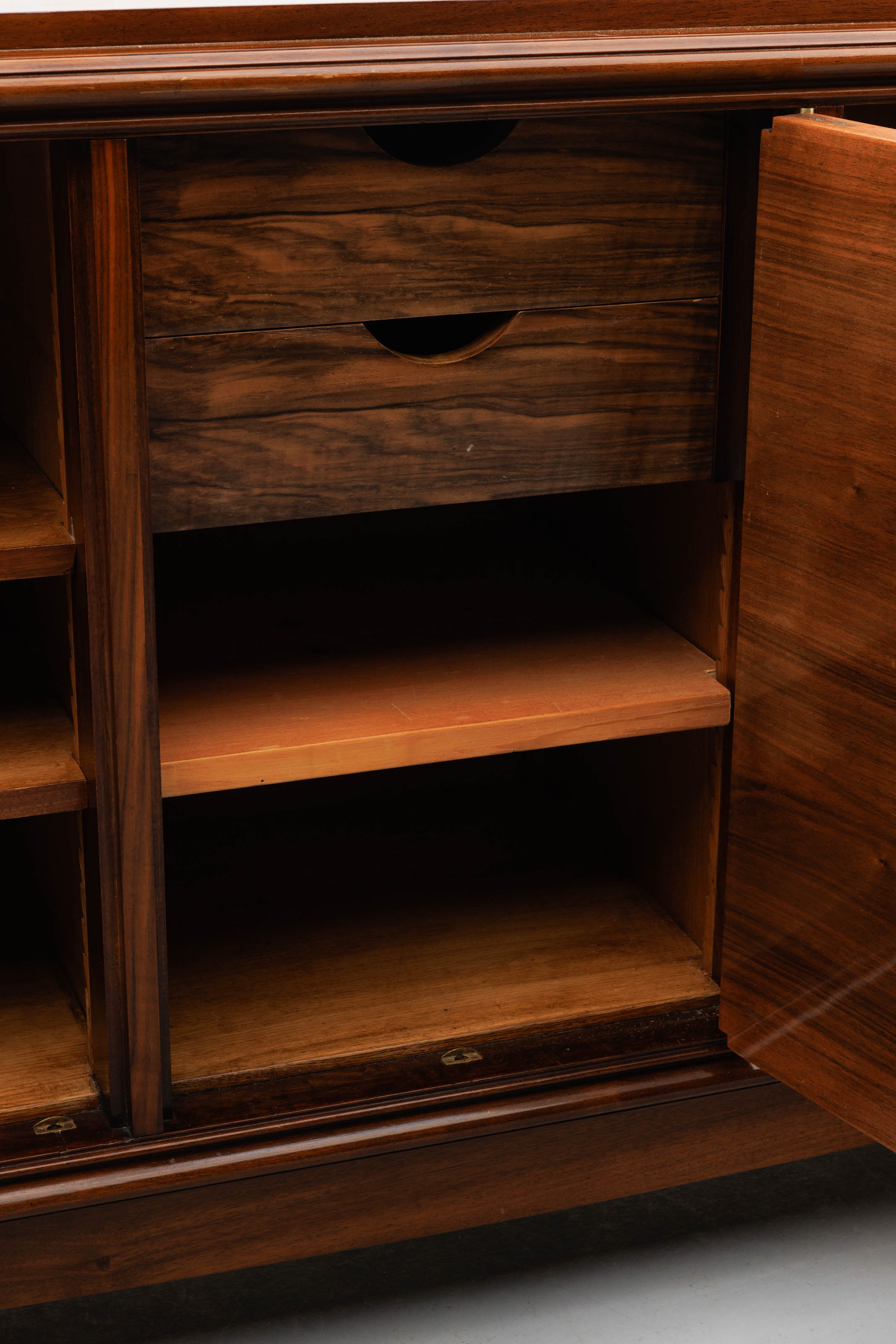 Artwork by Jules Leleu, An Art Deco-period polished rosewood sideboard, Made of polished rosewood