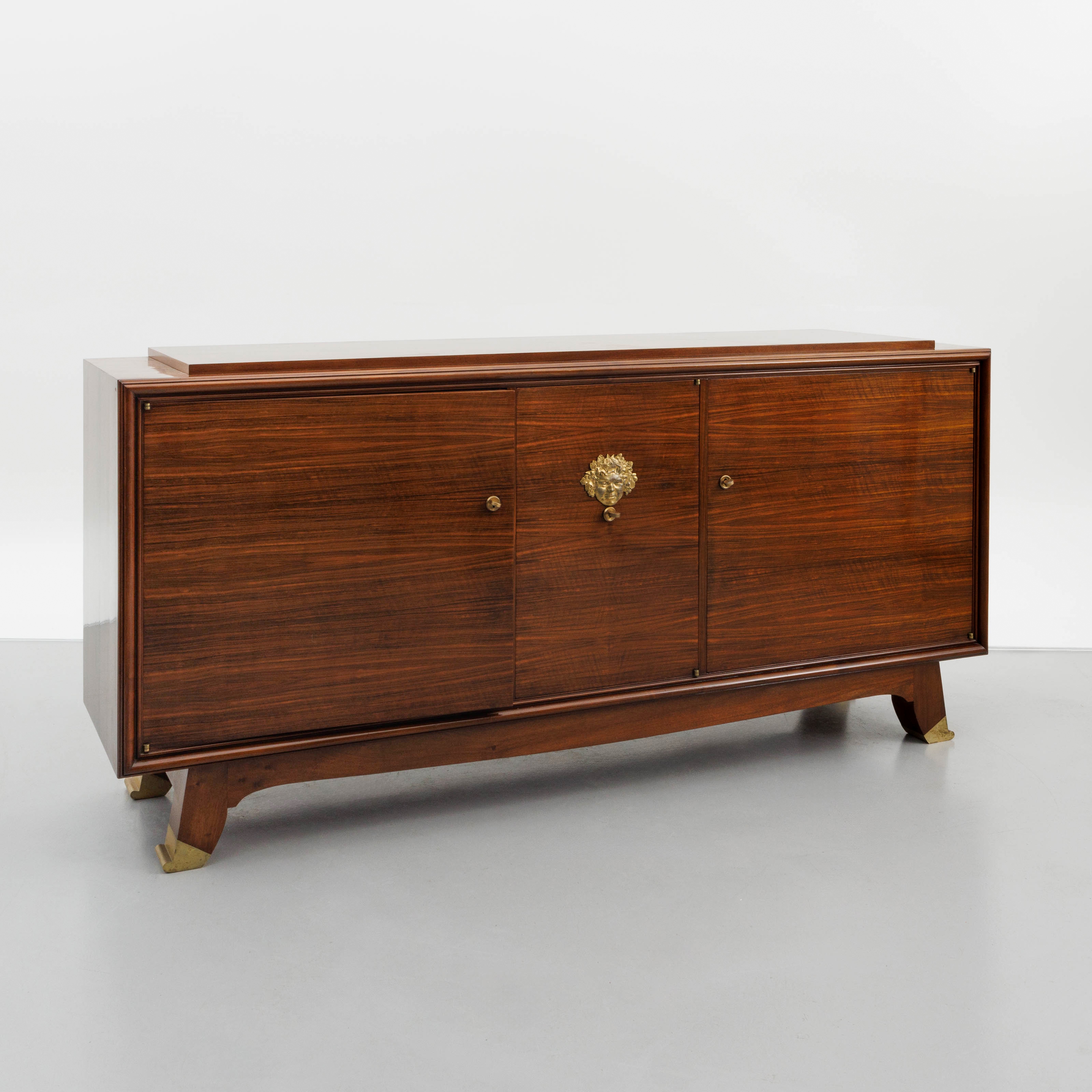 Artwork by Jules Leleu, An Art Deco-period polished rosewood sideboard, Made of polished rosewood