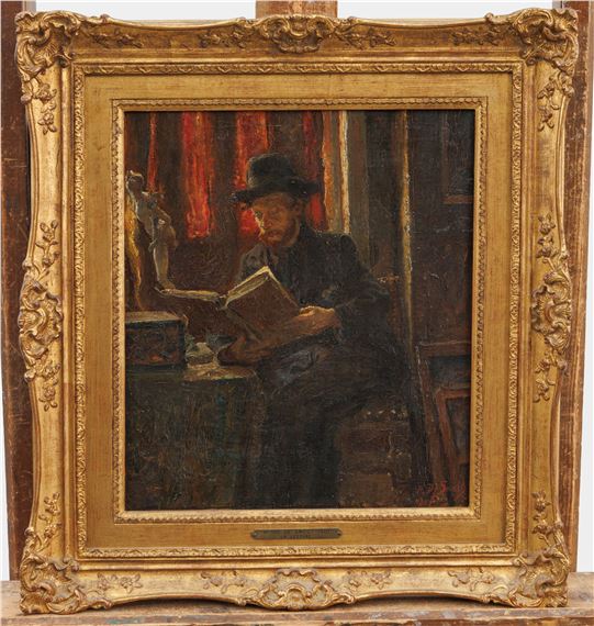 Henri De Smeth | 'La lecture', 1901 (1901) | MutualArt