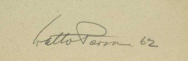 Artwork by Walter Persian, "Rom: St. Peter-Dom", Made of steel engraving