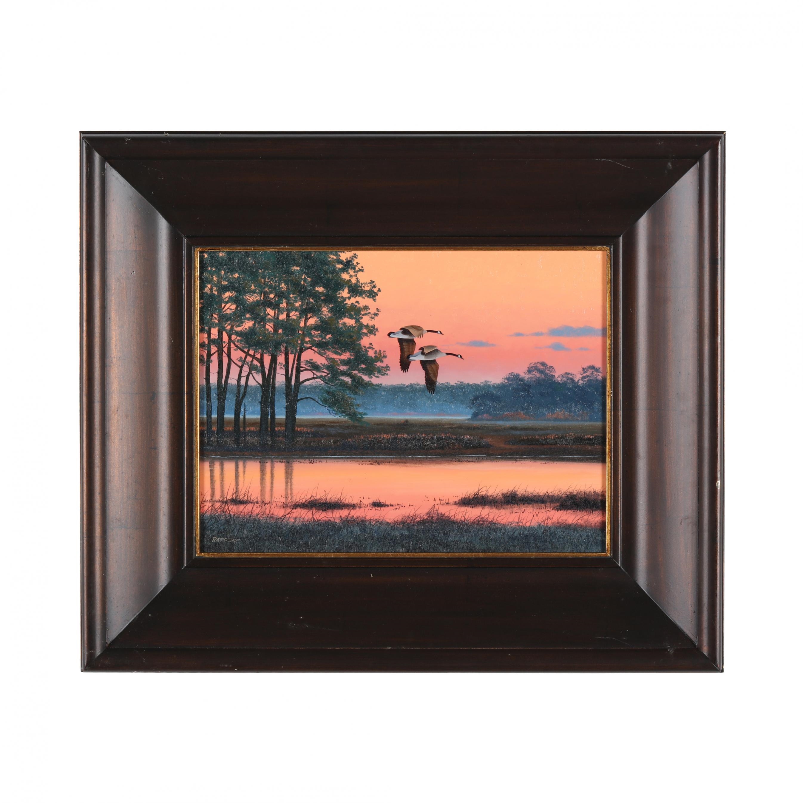 Jerry Raedeke | Geese at Sunset | MutualArt
