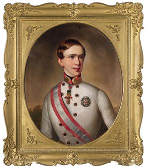 Johann Bapstist Mezler von Andelberg, (active in Vienna around 1850) - Emperor Francis Joseph I of Austria - Johann Bapstist Mezler von Andelberg