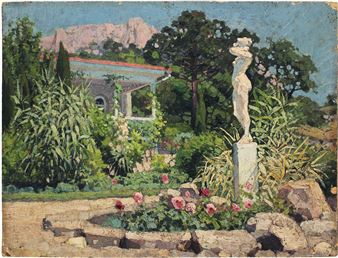 In Alupka park - Petr Petrovich Goslavsky