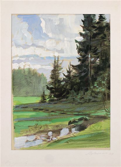 Summer day by Mikhail Vladimirovich Matorin, 1964